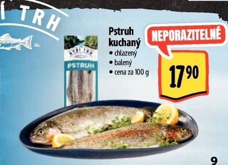 Pstruh kuchaný Albert