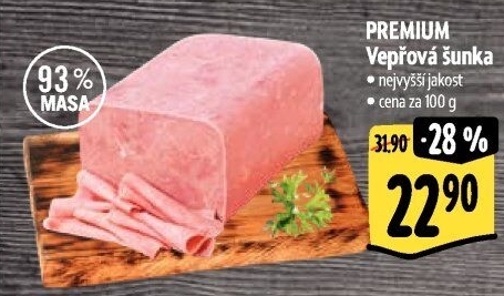 Šunka vepřová nejvyšší jakosti Premium Albertovo uzenářství