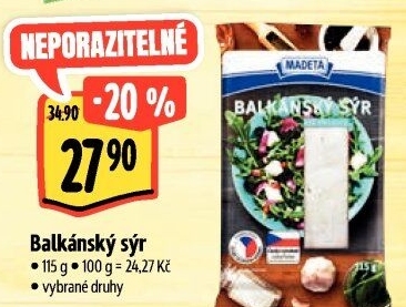 Balkánský sýr Madeta