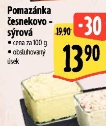 Česneková pomazánka se sýrem