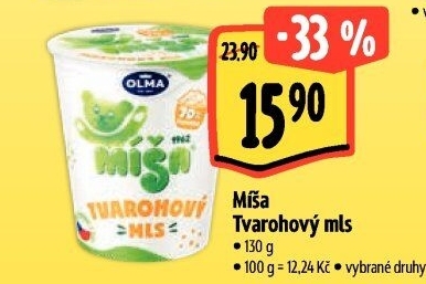 Dezert Tvarohový mls Míša Olma