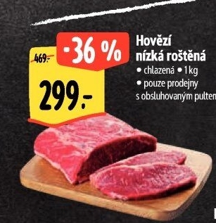 Hovězí roštěná nízká