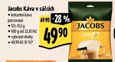 Instantní kávy porcované Jacobs