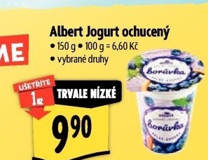 Jogurt ochucený Albert