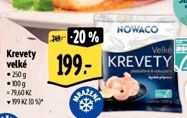 Krevety mražené Nowaco