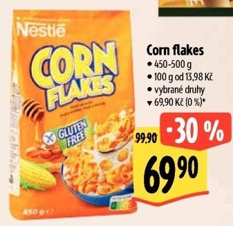 Lupínky kukuřičné Corn Flakes Nestlé