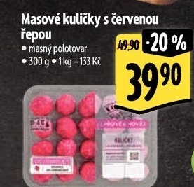Masové kuličky s červenou řepou Albert