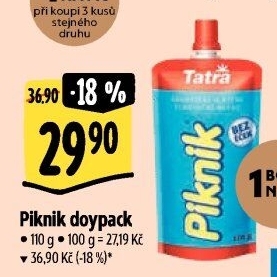 Mléko kondenzované Piknik Tatra - kapsička