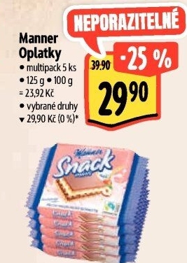 Oplatky Snack Manner