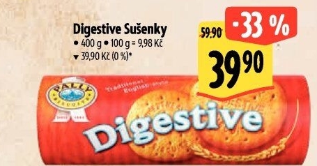 Sušenky Digestive Pally