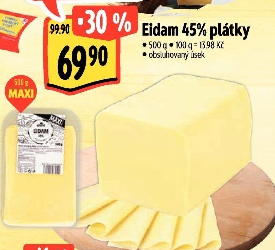 Sýr Eidam 45% Albert