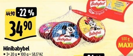 Sýr Mini Babybel Veselá kráva