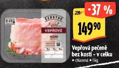 Vepřová pečeně bez kosti Albert