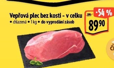 Vepřová plec bez kosti