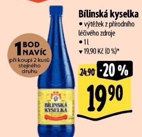 Voda Bílinská kyselka