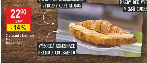 Croissant s krémem