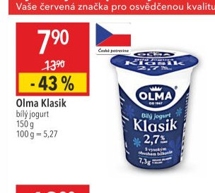 Olma Klasik bílý jogurt