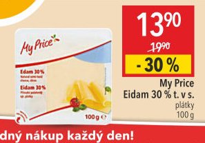 My Price Eidam 30% t. v s. plátky