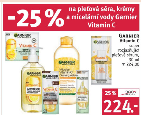Pleťové rozjasňující sérum Vitamin C Garnier