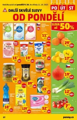 akční leták Penny Market 5.10.2023-11.10.2023