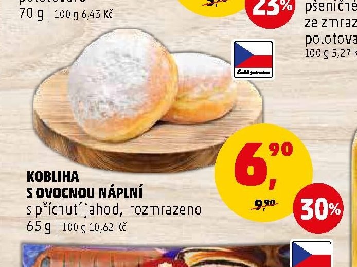 Kobliha s ovocnou náplní