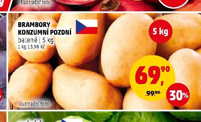 Brambory konzumní pozdní