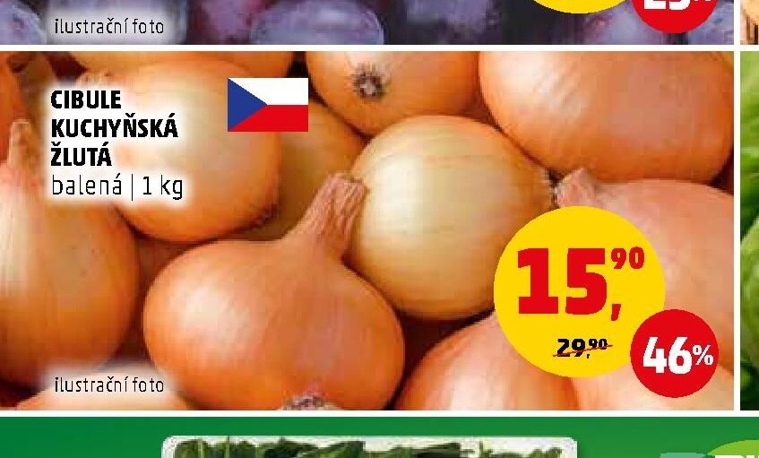 Cibule kuchyňská žlutá