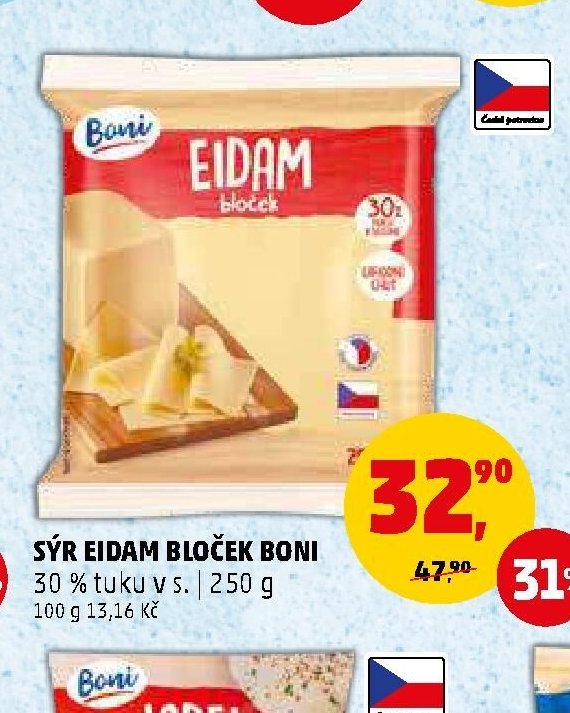 Sýr Eidam bloček Boni