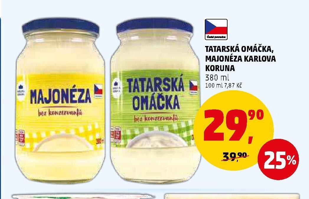 MAJONÉZA / TATARSKÁ OMÁČKA KORUNA