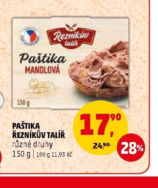 PAŠTIKA ŘEZNÍKŮV TALÍŘ 150 g