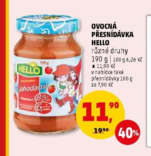 Ovocná přesnídávka Hello