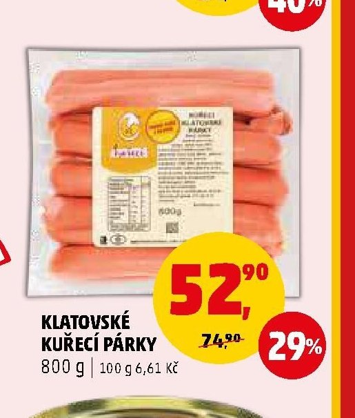 Klatovské kuřecí párky