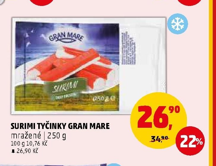 SURIMI TYČINKY GRAN MARE