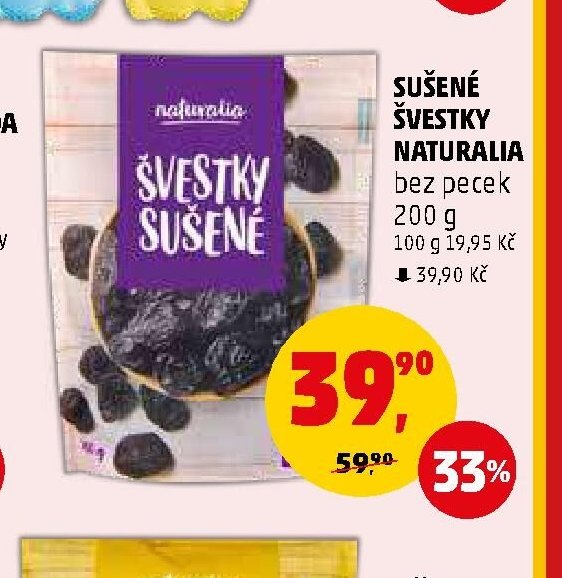 Sušené švestky Naturalia