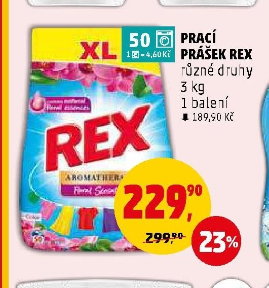PRACÍ PRÁŠEK REX