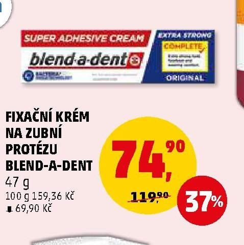 FIXAČNÍ KRÉM NA ZUBNÍ PROTÉZU BLEND-A-DENT