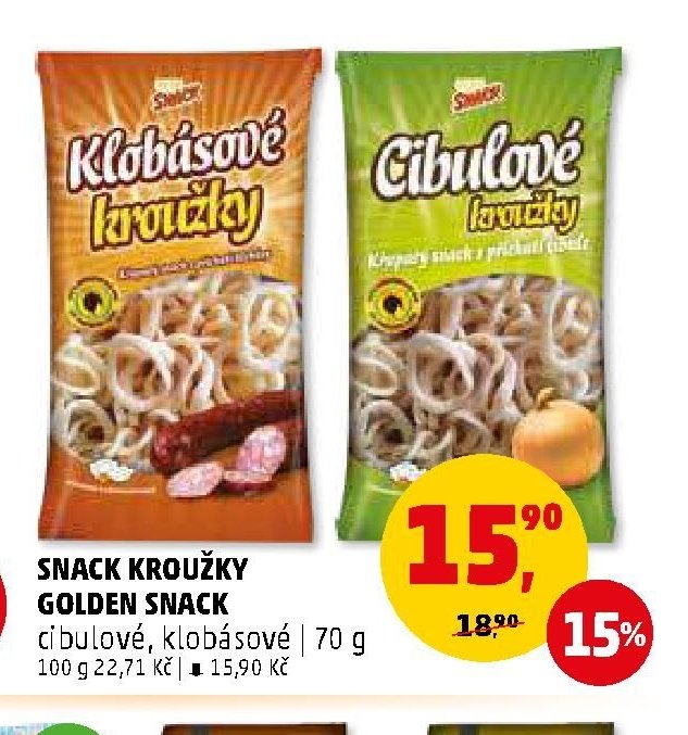 SNACK KROUŽKY GOLDEN SNACK