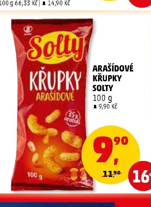 ARAŠÍDOVÉ KŘUPKY SOLTY