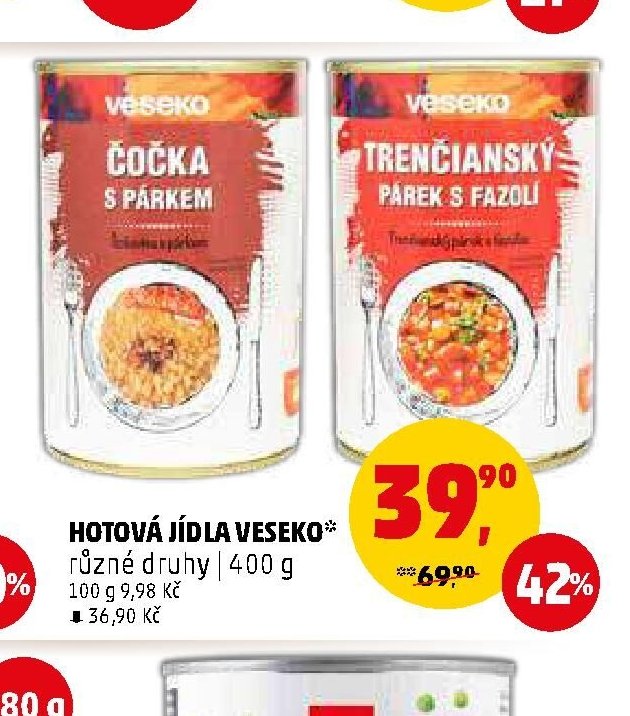 Hotová jídla Veseko