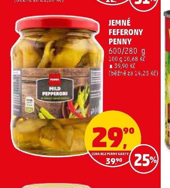 Jemné feferony Penny
