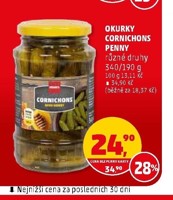 Okurky Cornichons Penny