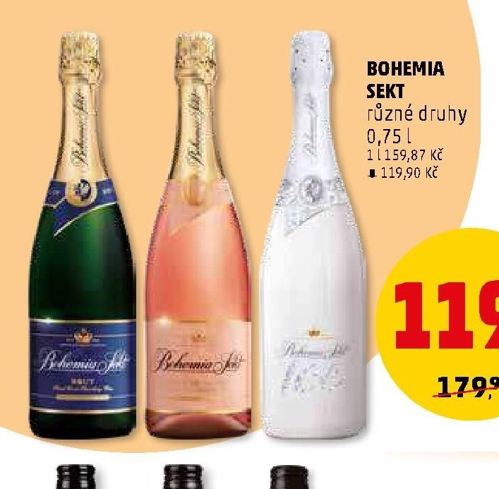 BOHEMIA SEKT různé druhy
