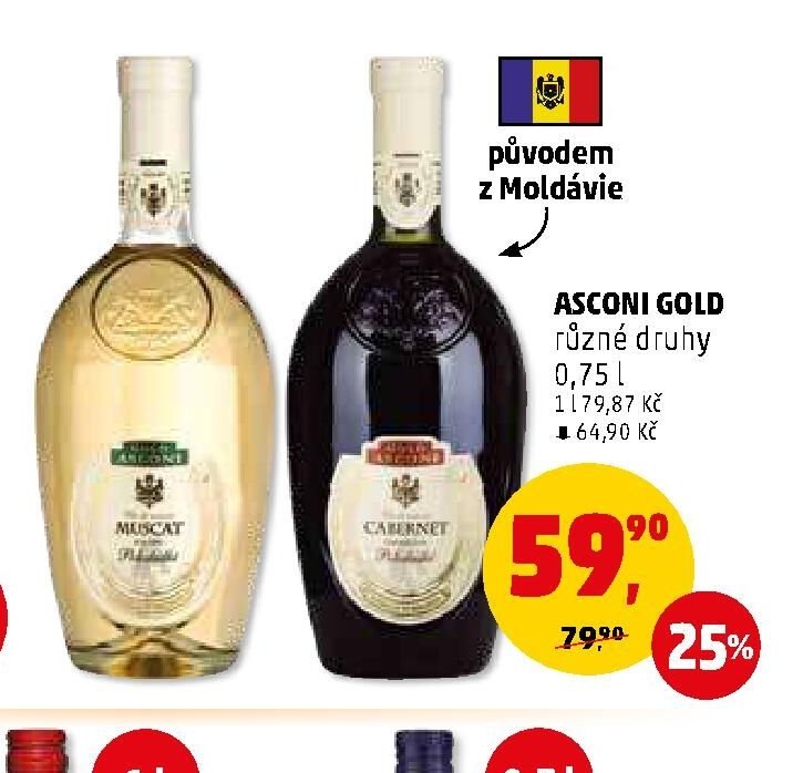 ASCONI GOLD různé druhy