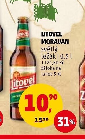 Litovel Moravan světlý ležák
