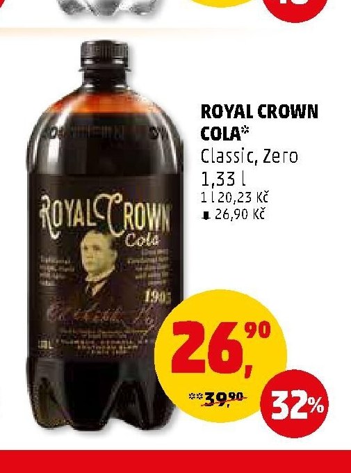 Royal Crown Cola Classic, Zero 1,33 l