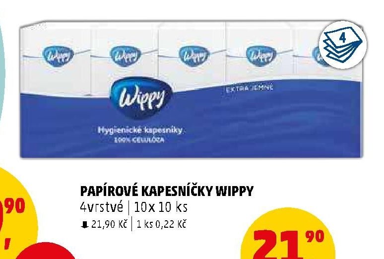 Papírové kapesníčky Wippy
