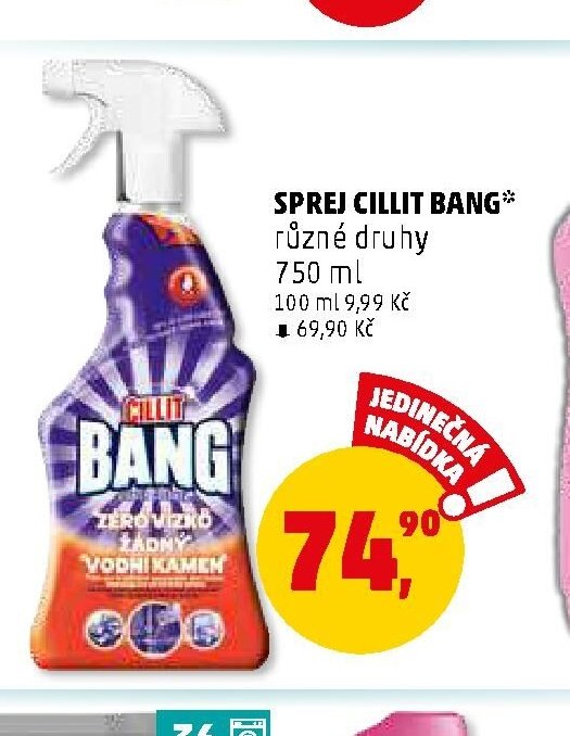 Sprej Cillit Bang různé druhy 750 ml