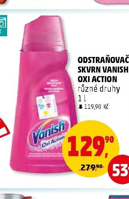 Odstraňovač skvrn Vanish Oxi Action 1 l