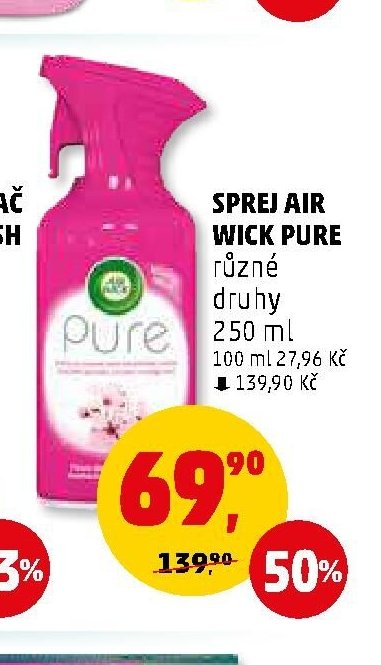 Sprej Air Wick Pure různé druhy 250 ml