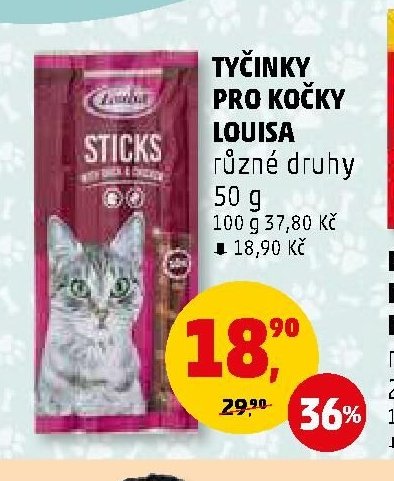 TYČINKY PRO KOČKY LOUISA